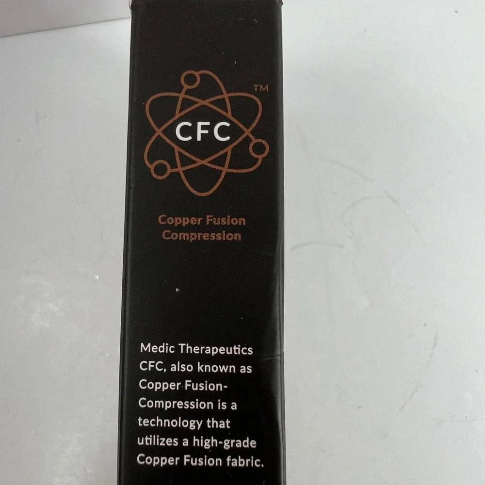 Medic Therapeutics Elbow Sleeve Unisex Large Black New Copper Fusion Compression